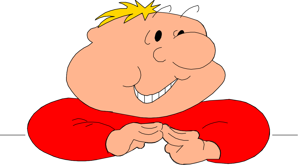 a cartoon character with a red shirt and a yellow hair clip art png transparent Cartoon Character with Red Shirt and Yellow Hair