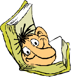Book Reading Man Clipart - Engaging Illustrations for Your Projects