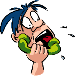 Cartoon Character Holding Green Apple Clipart for Fun Designs