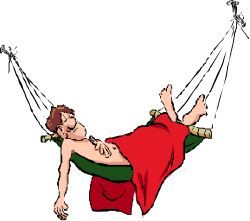 Red Shirt Man Laying Down Clipart Perfect for Your Projects