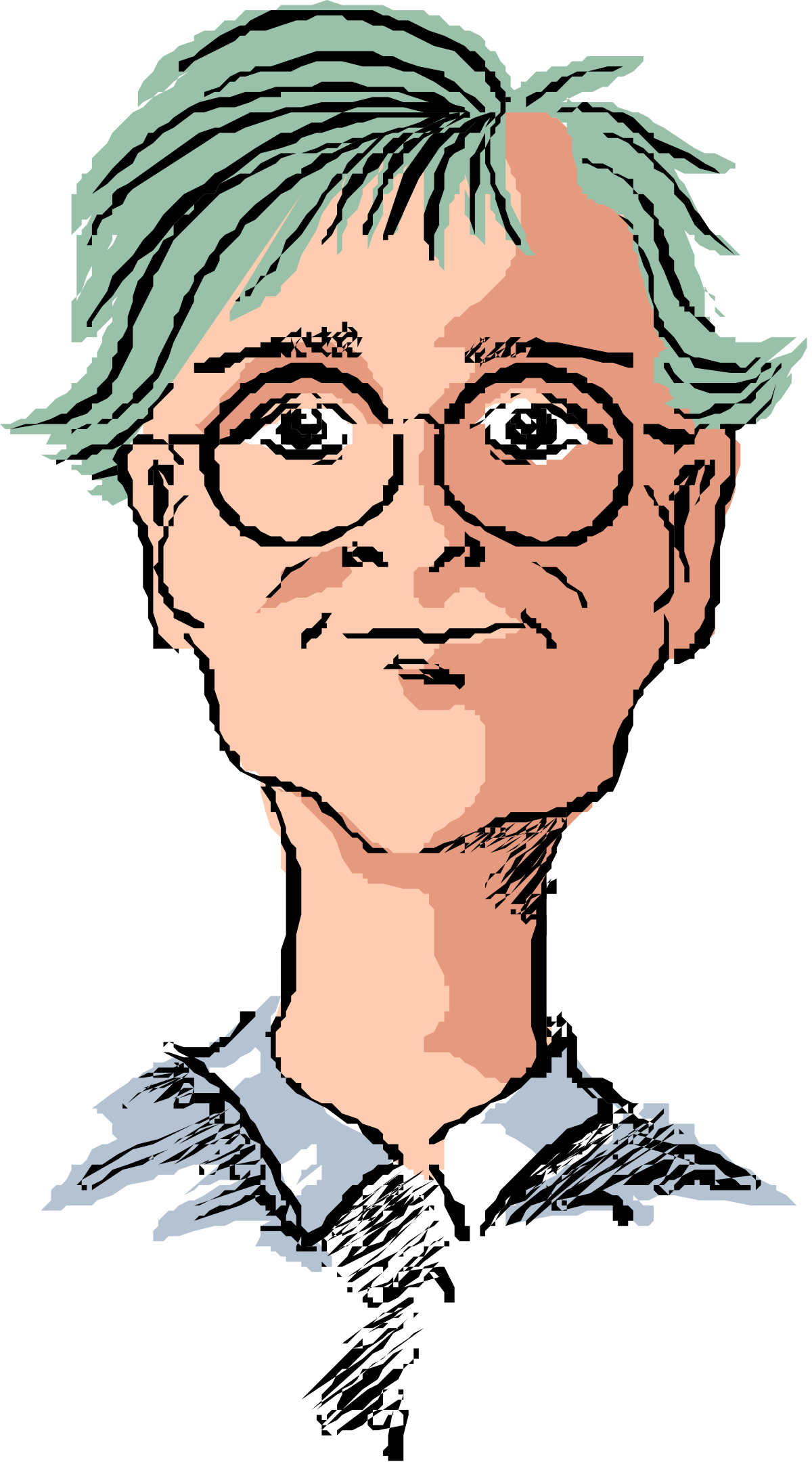 a drawing of a person with glasses on clip art png transparent Person with Glasses Clipart - Versatile and Engaging Illustrations