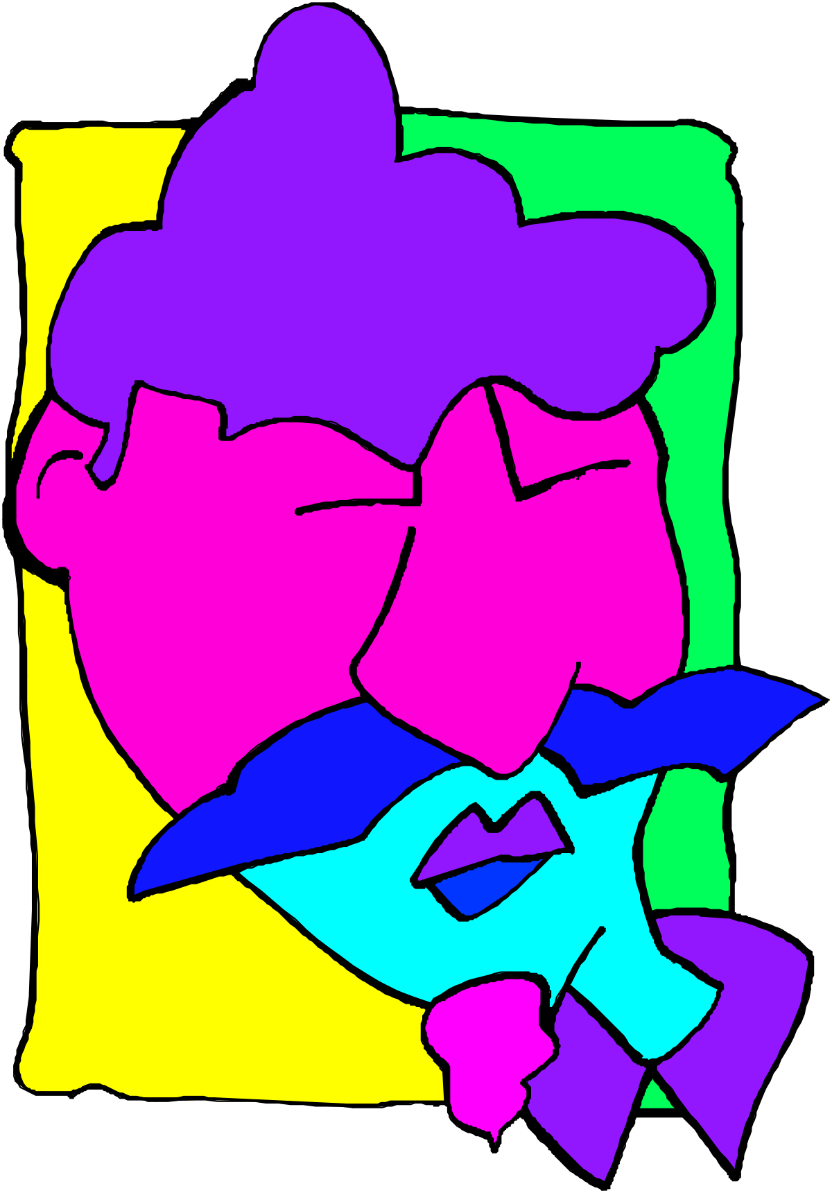 Colorful Abstract Painting Clipart for Vibrant Visuals