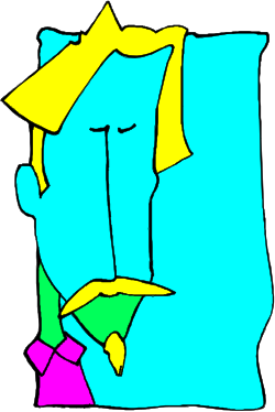 Blue and Yellow Square Clipart for Creative Projects