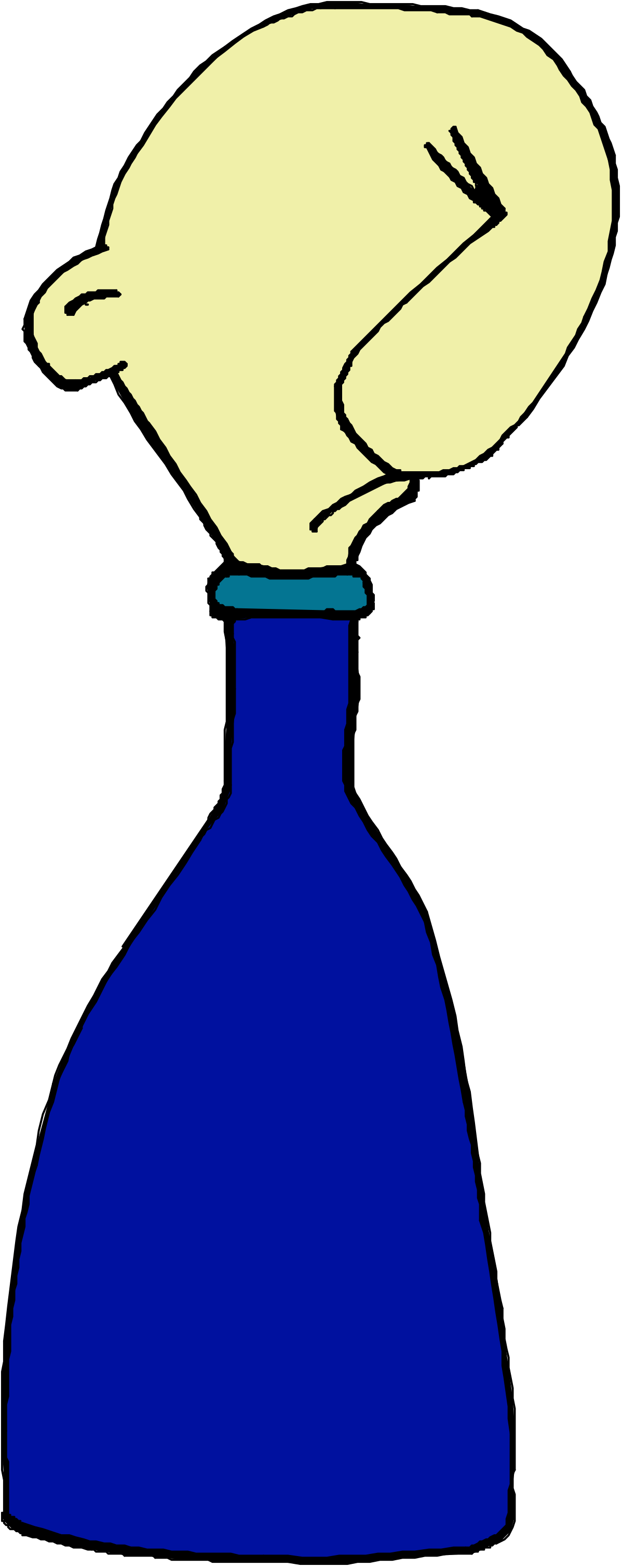 a blue bottle with a white cap on it clip art png transparent Blue Bottle with White Cap Clipart - Perfect for Creative Projects