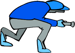 Man in Blue Jacket and Gray Pants Clipart for Creative Projects