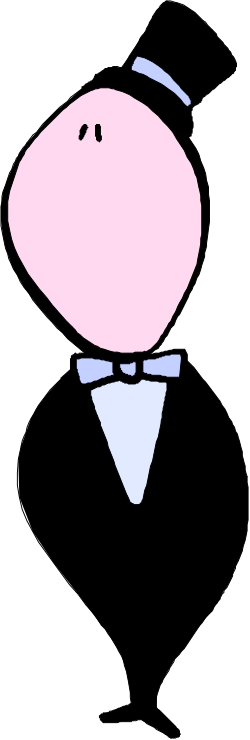 Pig in Tuxedo Clipart - Charming and Elegant Illustration