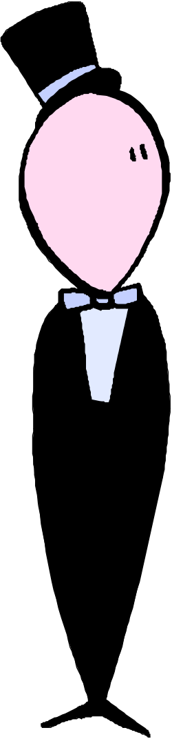 Graduate Silhouette Clipart - Black and White Icon for Celebrations