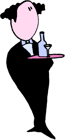 Pig with Tray and Bottle Clipart - Whimsical Farmhouse Charm
