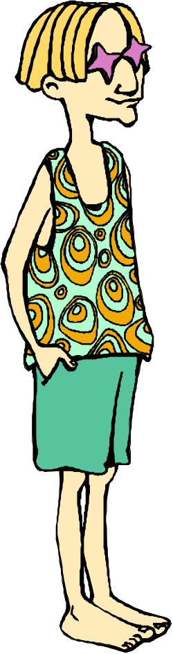 Woman in Dress and Sunglasses Clipart: Elegant Fashion Elements