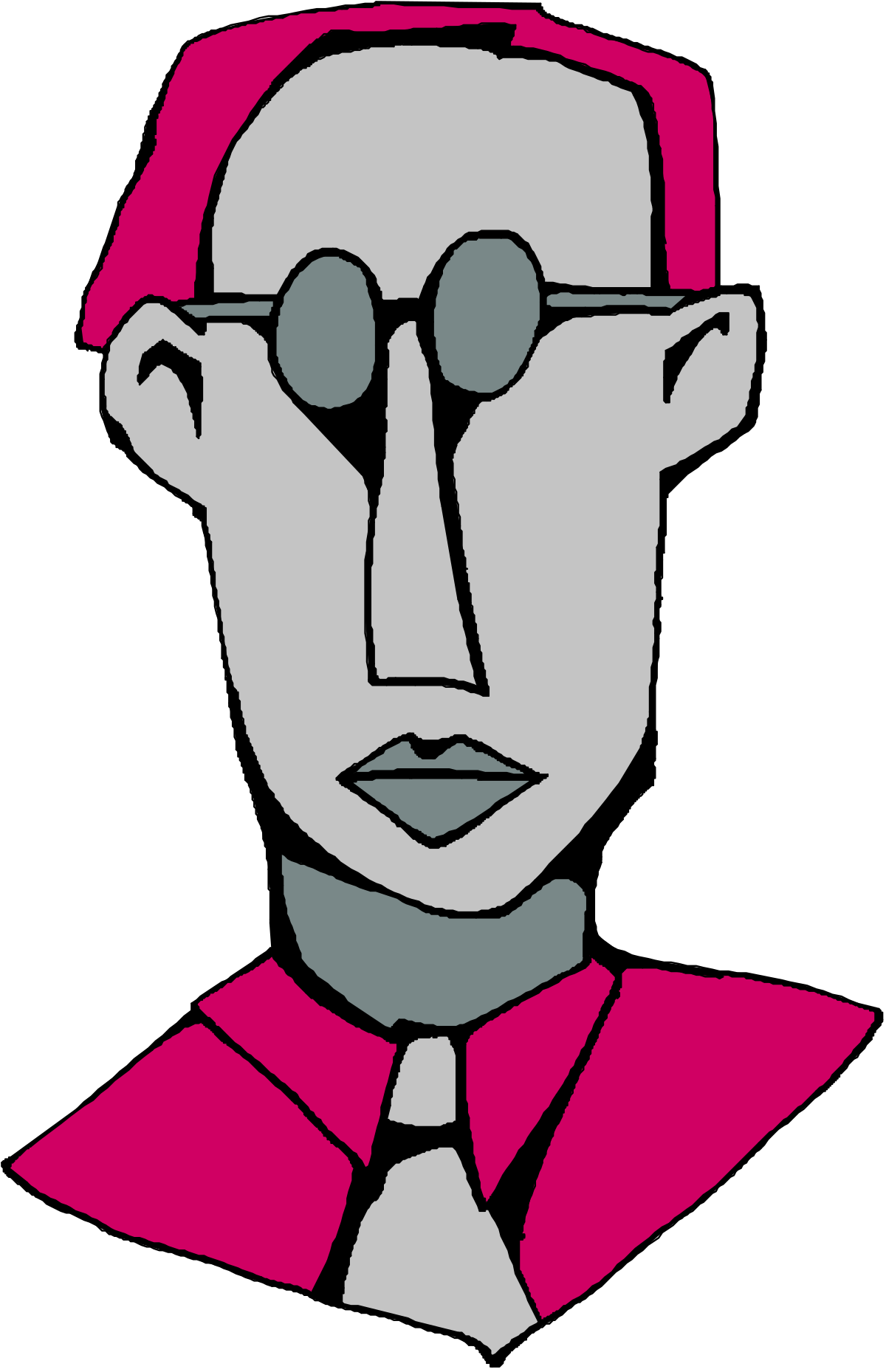 Man in Red Shirt and Tie - Professional Clipart for Your Projects