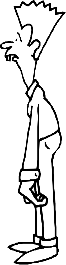 Surfboard Clipart: Vibrant Surfer Holding Board