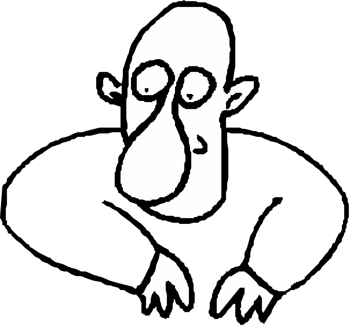 a silhouette of a man with glasses and a beard clip art png transparent Silhouette of a Man with Glasses and Beard - Versatile Clipart Design