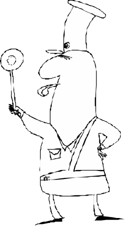 Silhouette of a Man in Hat and Coat - Unique Clipart Collection