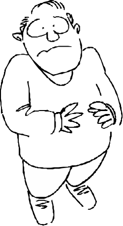 Black and White Man's Face Clipart - Bold and Striking Visuals