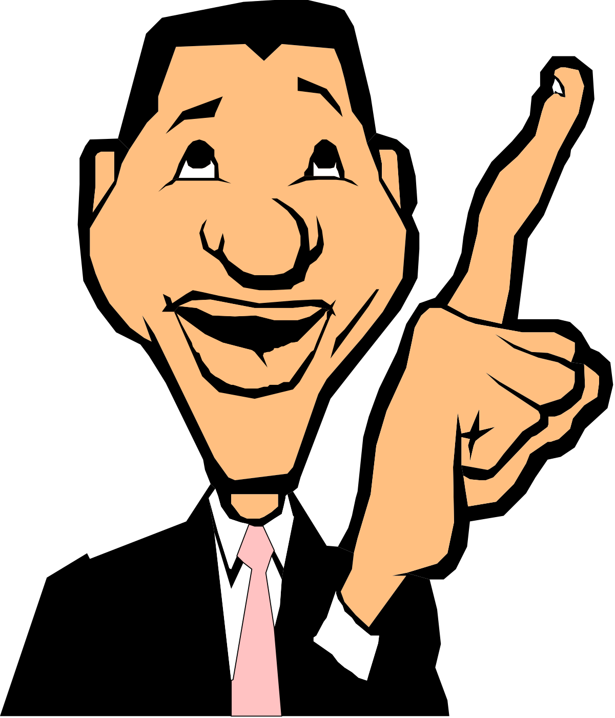a man in a suit and tie holding up his fingers clip art png transparent Businessman in Suit and Tie Showing Hand Gesture Clipart