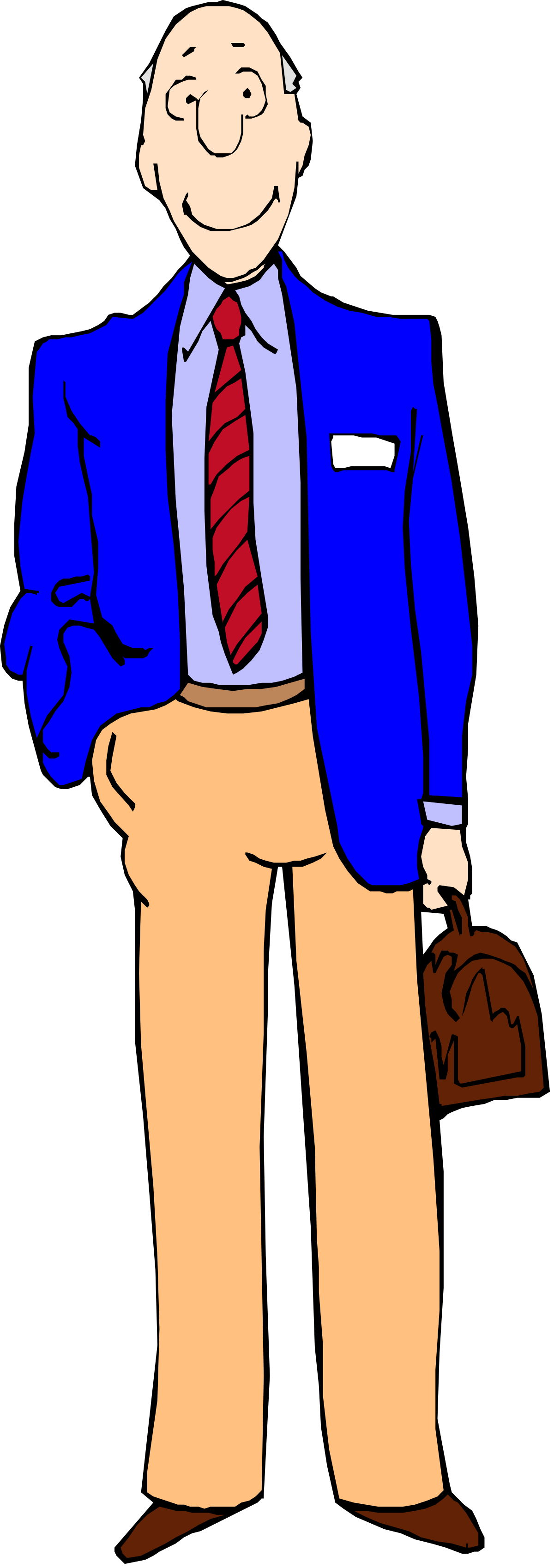 Businessman in Suit with Briefcase - Professional Clipart for Your Needs