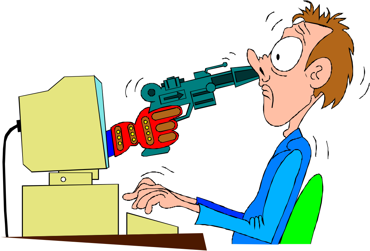 Man Holding Gun Clipart - Dynamic Action and Intense Scenes