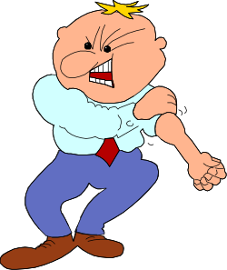 Cartoon Man with Big Smile Clipart - Fun and Joyful Expressions