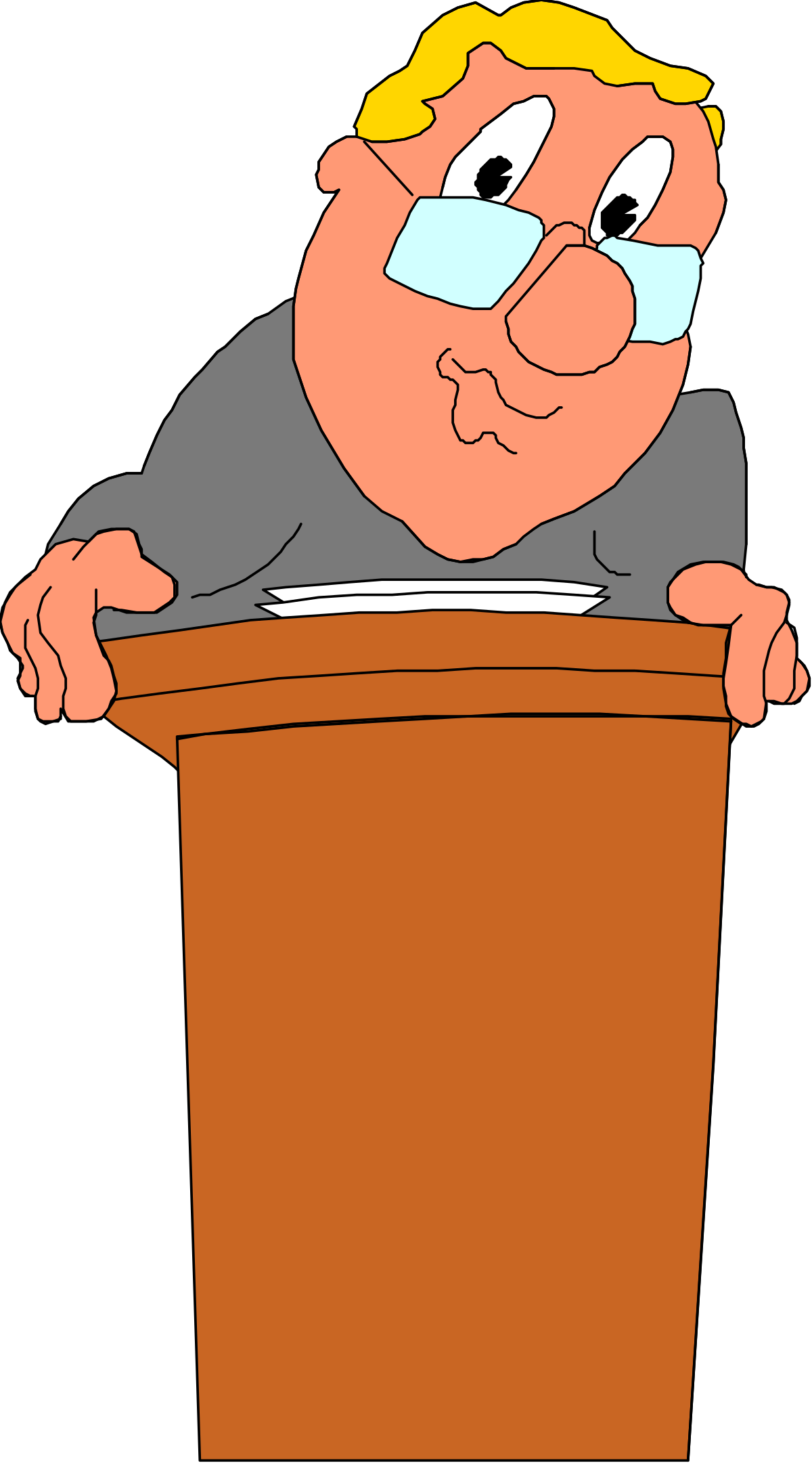 a cartoon man in a box with a book clip art png transparent Cartoon Man in a Box with a Book - Fun Clipart for Various Uses