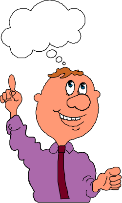 Thought Bubble Man Clipart: Creative and Expressive Visuals