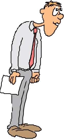 Man in Suit Holding Paper Clipart - Professional Clipart for Business Themes