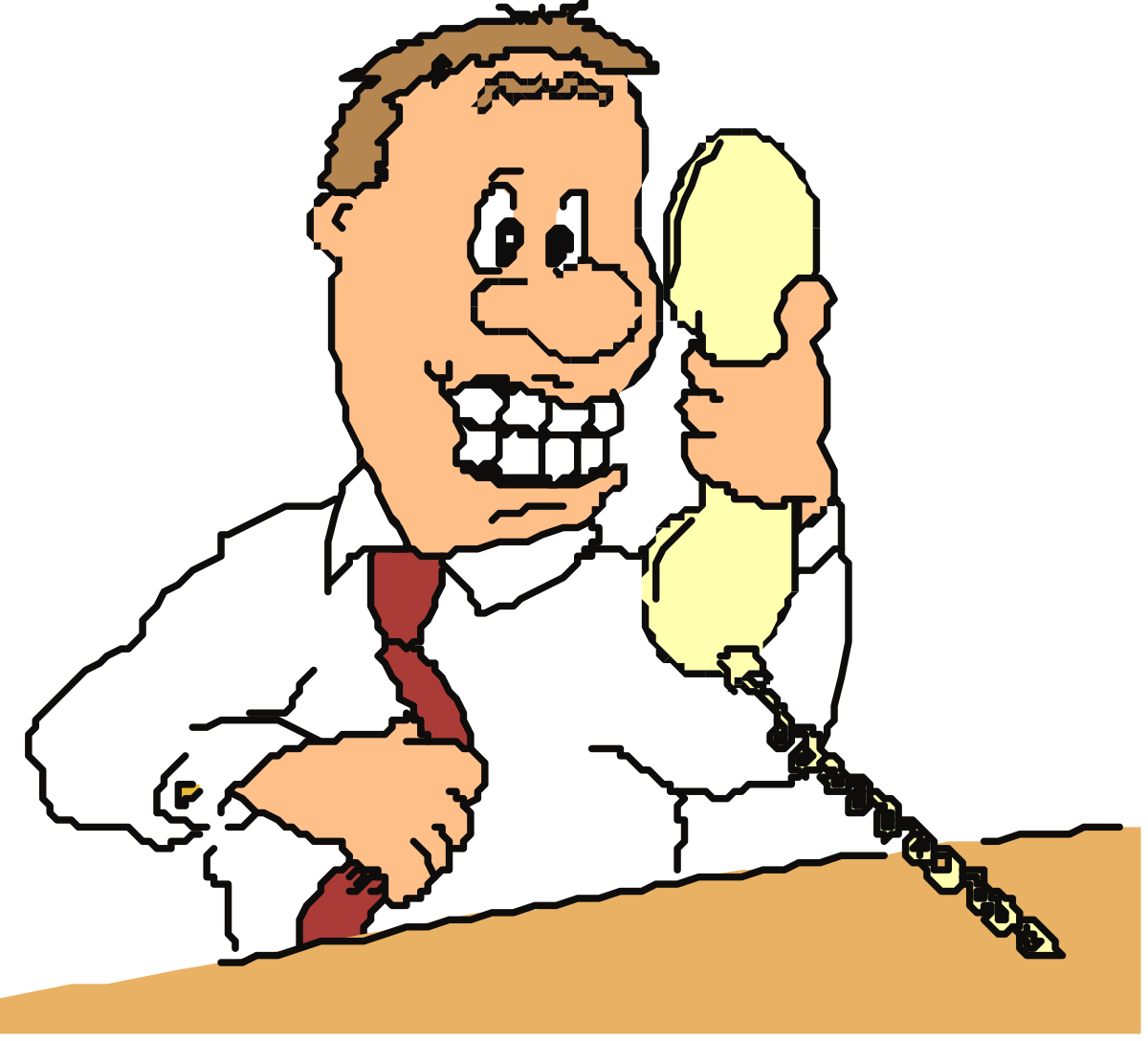 a man talking on a cell phone clip art png transparent Man Talking on Cell Phone Clipart - Engaging Communication Visuals