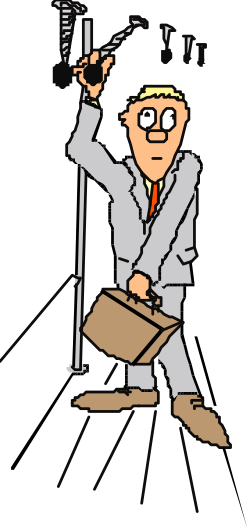 Businessman in Suit Holding Briefcase - Professional Clipart Icon