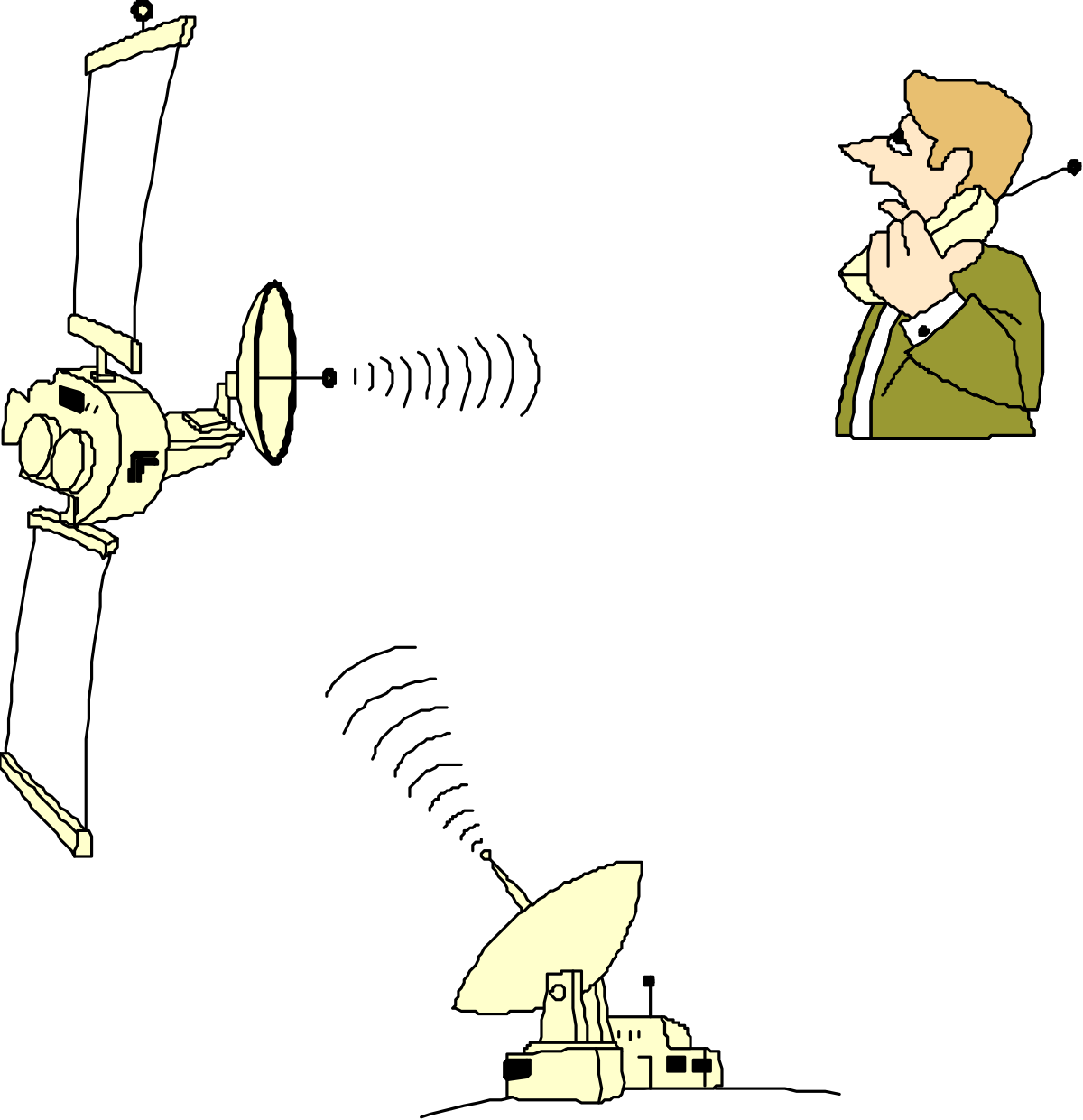 Man in Suit Looking at Camera Clipart - Professional SVG Illustration