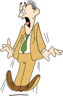 Running Businessman Clipart: Dynamic Suit and Tie Illustration