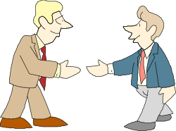 Men Shaking Hands Clipart - Partnership and Collaboration Visuals