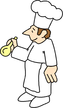 Chef with Bowl of Food Clipart: Perfect for Culinary Designs