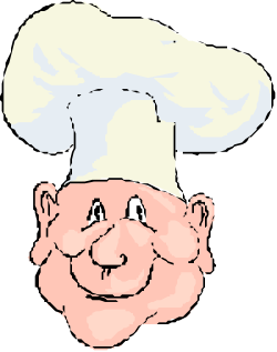 Cartoon Chef with White Hat and Smile - Fun Culinary Clipart