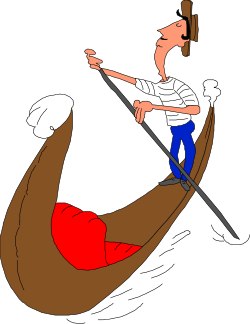 Boat Rider Adventure on Black Background - Captivating Clipart