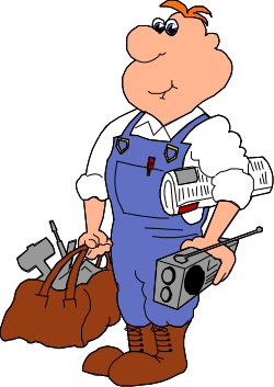 Camera Man with Bag Clipart - Perfect for Your Creative Projects