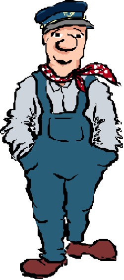 Cartoon Character in Blue Uniform Clipart  Fun & Engaging Designs