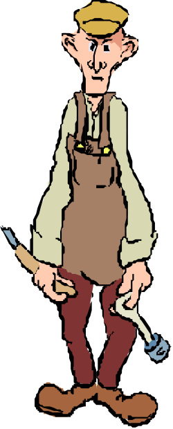 Man with Knife and Hat Clipart - Bold Designs for Creative Projects