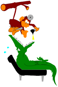Dinosaur Ride Clipart: Cartoon Man on a Dino Adventure