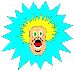 Cartoon Character with Yellow Hair and Green Eyes - Fun Clipart for All Occasions