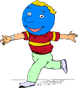Running Cartoon Character Clipart for Dynamic Illustrations