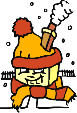 Cartoon Character Holding Cigarette Clipart - Unique and Fun Illustrations