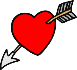 Heart Arrow Clipart: Romantic Symbol for Love and Connection