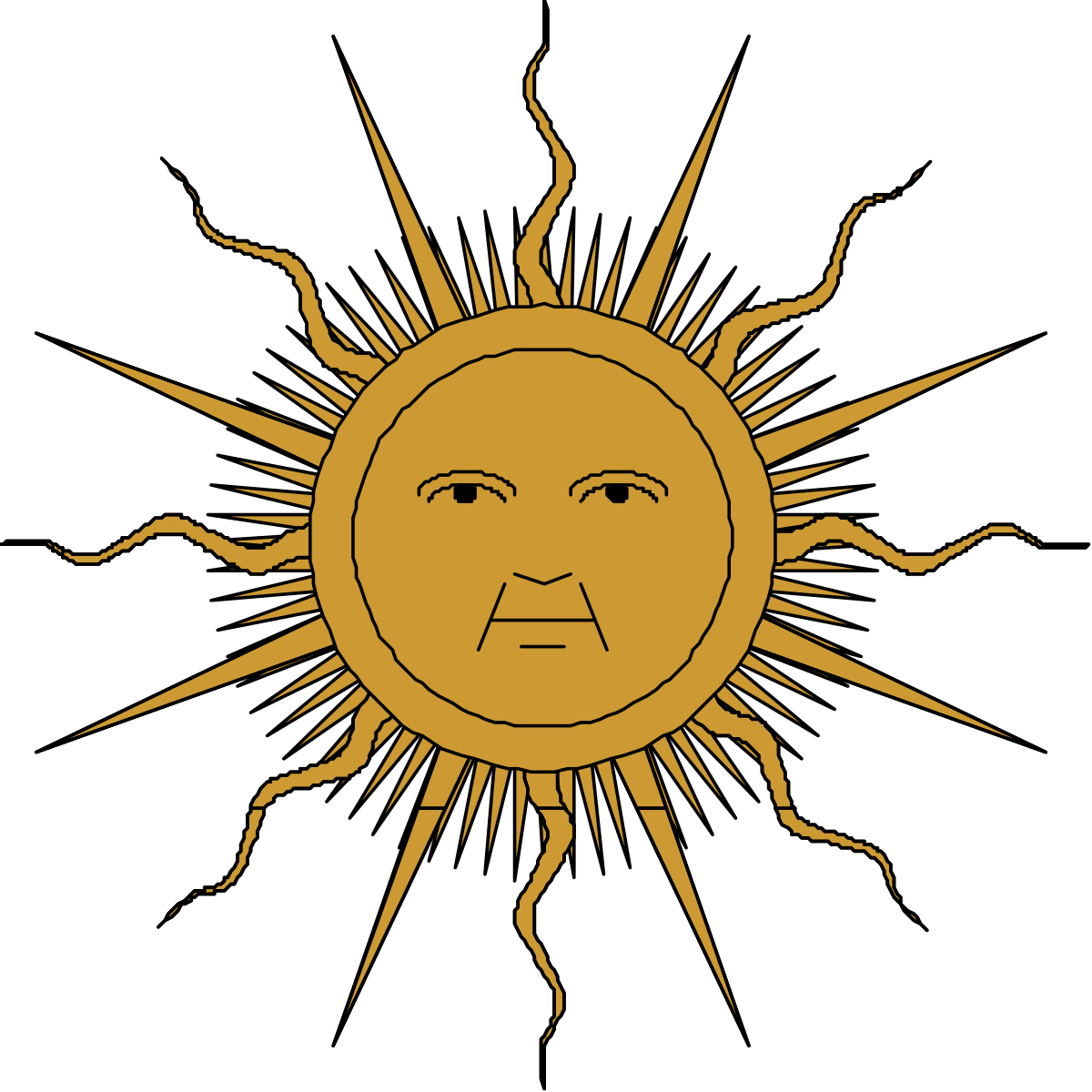 Sun with a Face Clipart - Whimsical Sunshine Graphics
