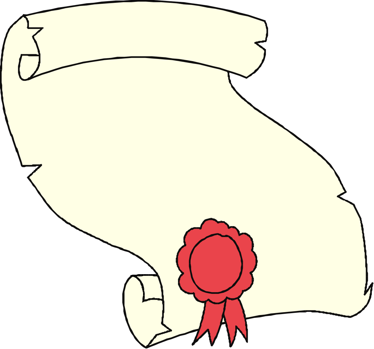 a scroll with a rose on it clip art png transparent Scroll with Rose Clipart - Elegant Floral Design