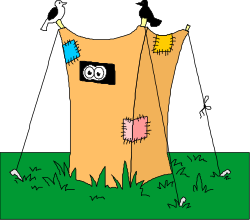 Cartoon Tree with Bird on Top - Playful Nature Clipart