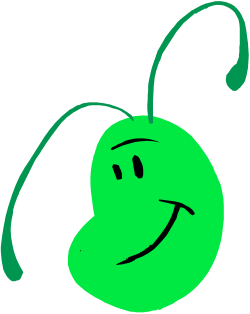 Smiley Face Green Apple Clipart - Cheerful and Fun Representation
