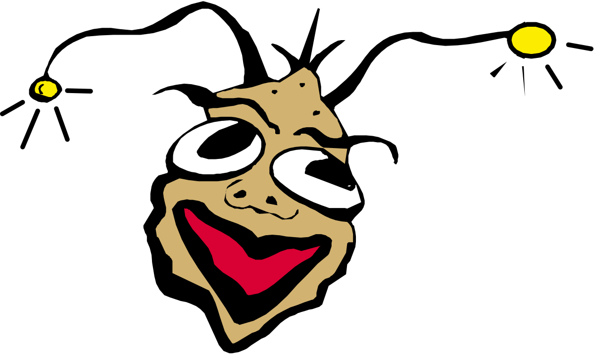 a cartoon face with a red nose and a yellow light clip art png transparent Cartoon Face with Red Nose and Yellow Light Clipart for Fun Designs
