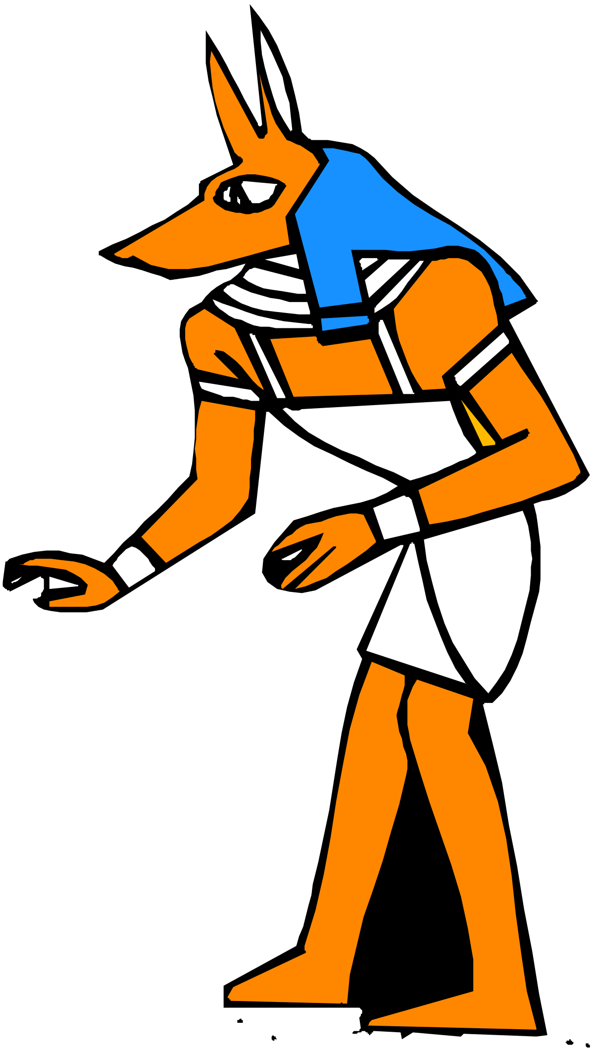 Cartoon Character with Sword Clipart Illustration