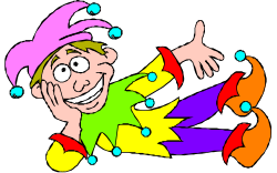 Colorful Clown Clipart with Vibrant Hat and Costume
