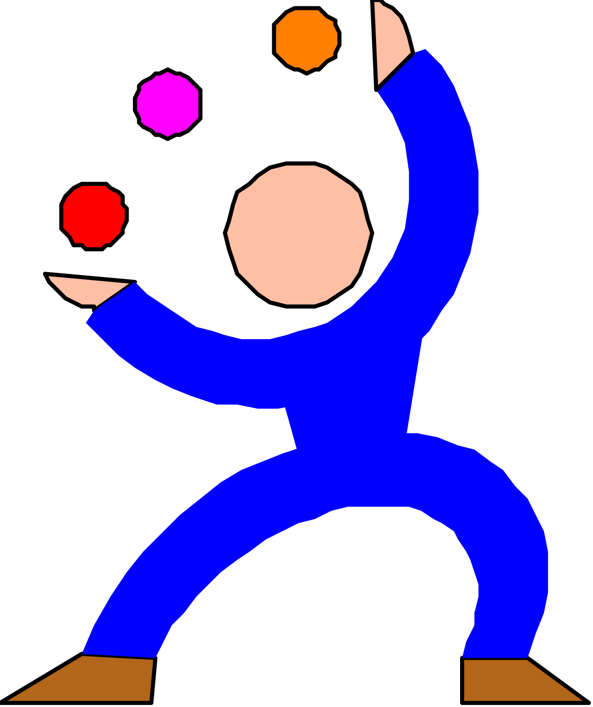 a man throwing a ball with a stick clip art png transparent Man Throwing Ball with Stick Clipart - Dynamic Sports Action