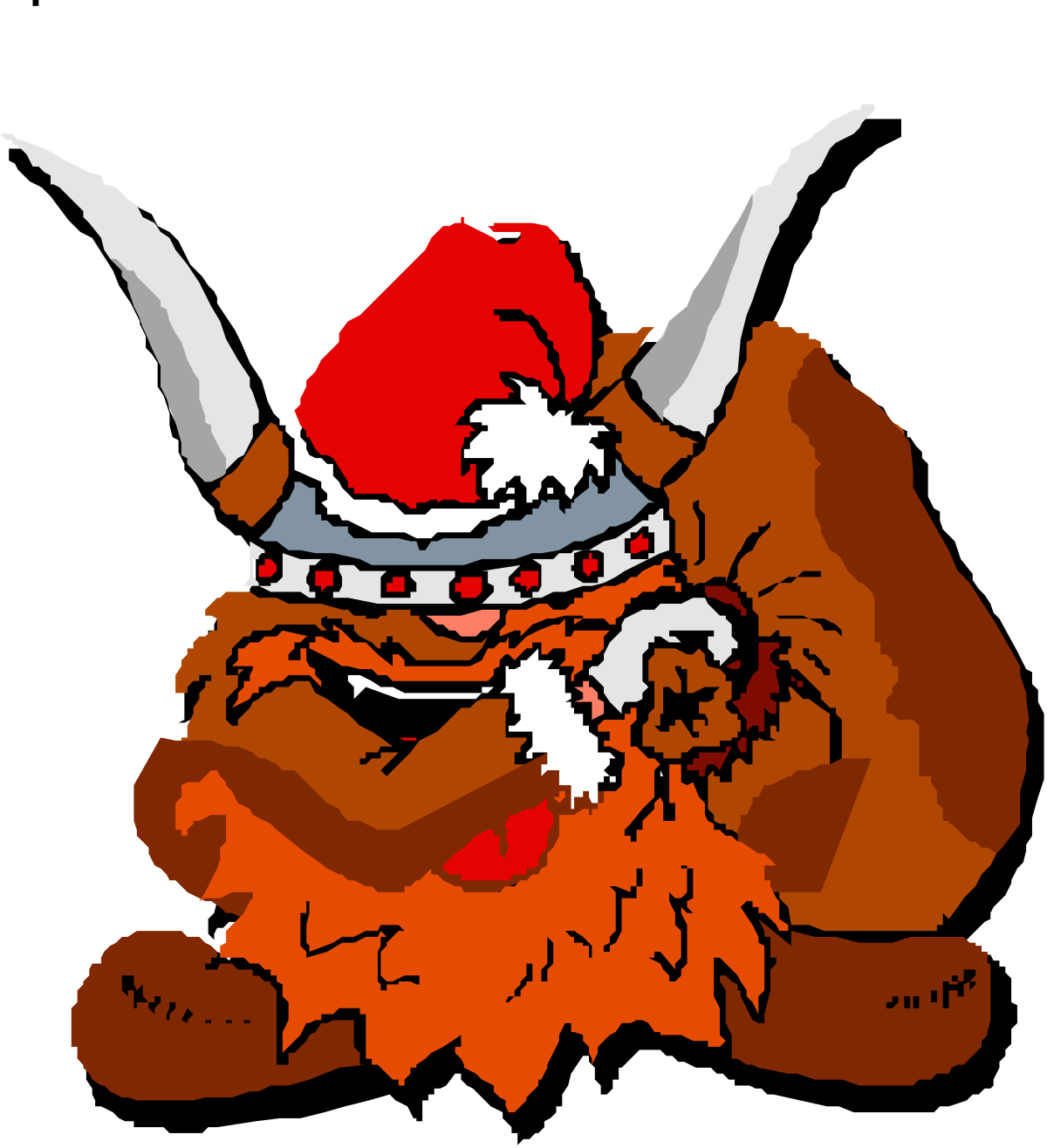 a cartoon character with a red hat and horns clip art png transparent Cartoon Character with Red Hat and Horns - Playful Clipart Collection